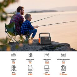 Jackery 800-Watt Output/1600 Peak Portable Power Station Explorer 600 Plus Push Button Start Battery Generator for Outdoors HTE112600A
