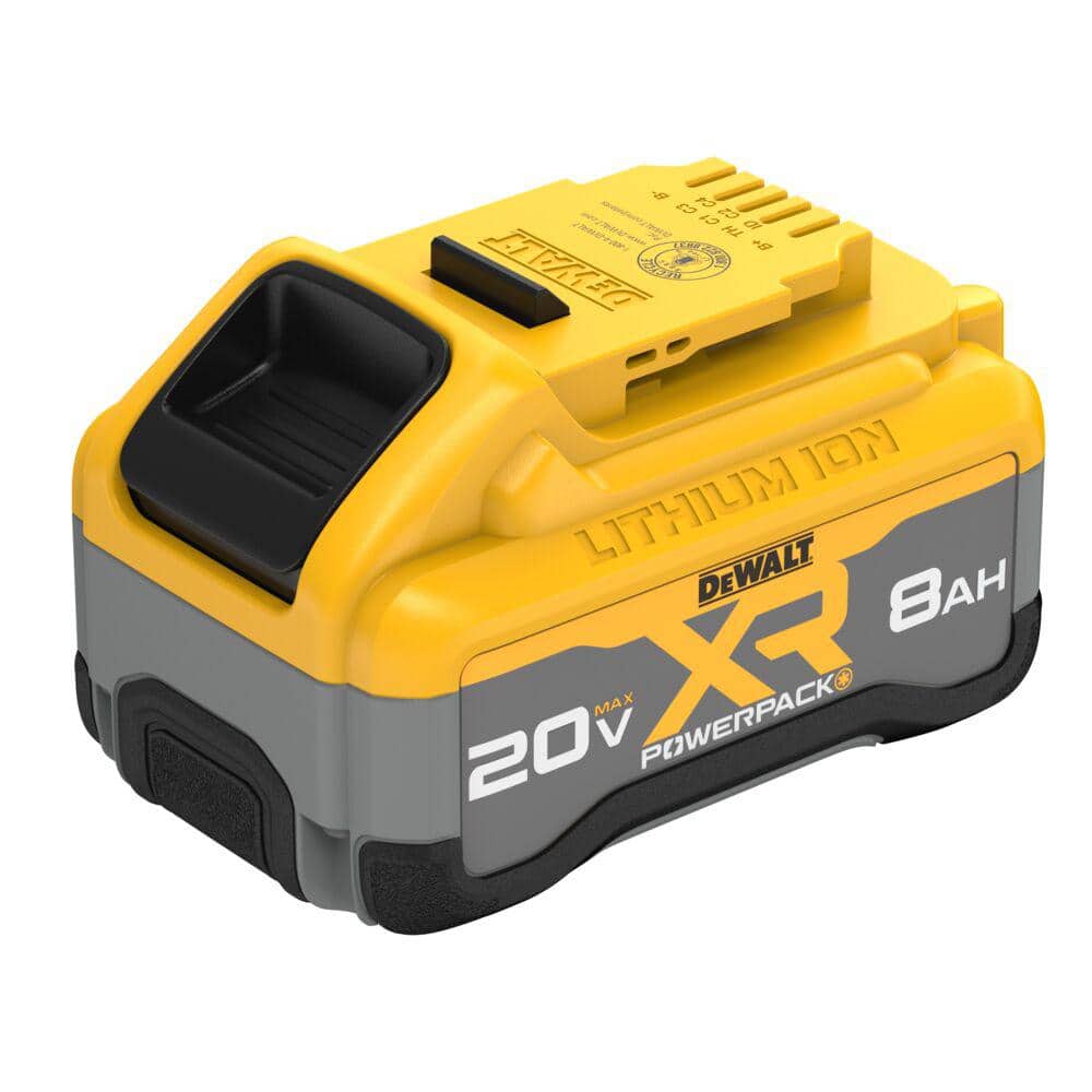 DEWALT 20-Volt MAX XR Lithium-Ion Cordless Brushless 1" SDS Plus L-Shape Rotary Hammer with 20-Volt MAX XR 8.0 Ah Battery Pack DCH273BWDCB2108