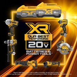 DEWALT 20-Volt MAX XR Lithium-Ion 2-1/4 Peak HP Brushless Cordless Plunge Router with 20-Volt MAX XR 8.0 Ah Battery Pack DCW620BWDCB2108