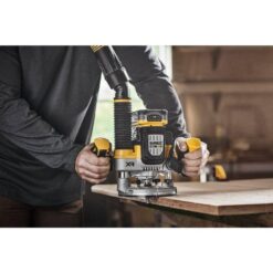DEWALT 20-Volt MAX XR Lithium-Ion 2-1/4 Peak HP Brushless Cordless Plunge Router with 20-Volt MAX XR 8.0 Ah Battery Pack DCW620BWDCB2108