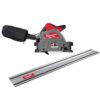Milwaukee M18 FUEL 18V Lithium-Ion Cordless Brushless 6-1/2 in. Plunge Cut Track Saw with 55 in. Track Saw Guide Rail 2831-20-48-08-0571