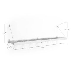 NewAge Products Pro Series 48 in. x 96 in. and 24 in. x 96 in. Steel Garage Wall Shelving (2-Pack) 40409