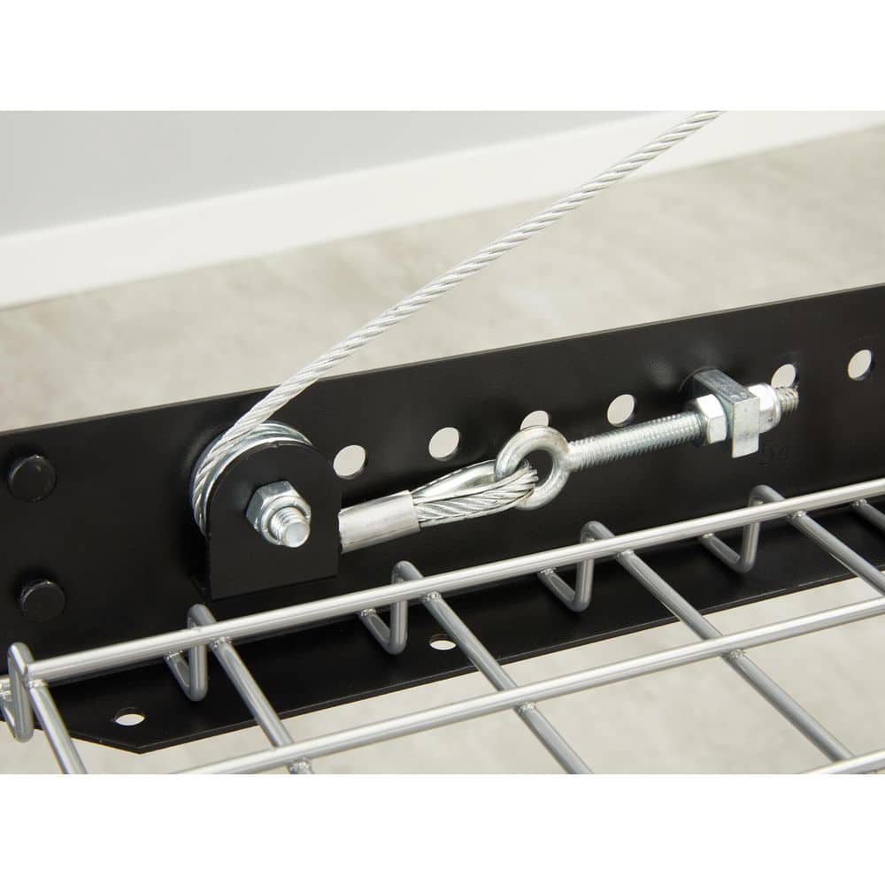 NewAge Products Pro Series 4ft. X 8ft. and 2ft. X 8ft. Wall Mounted Steel Shelf Set 2.0 in Black 40806