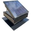 Remington Solar 40-Watt Galvanized Black Steel Roof Mount Solar Attic Fan with Humidistat-Thermostat SF40-BLK