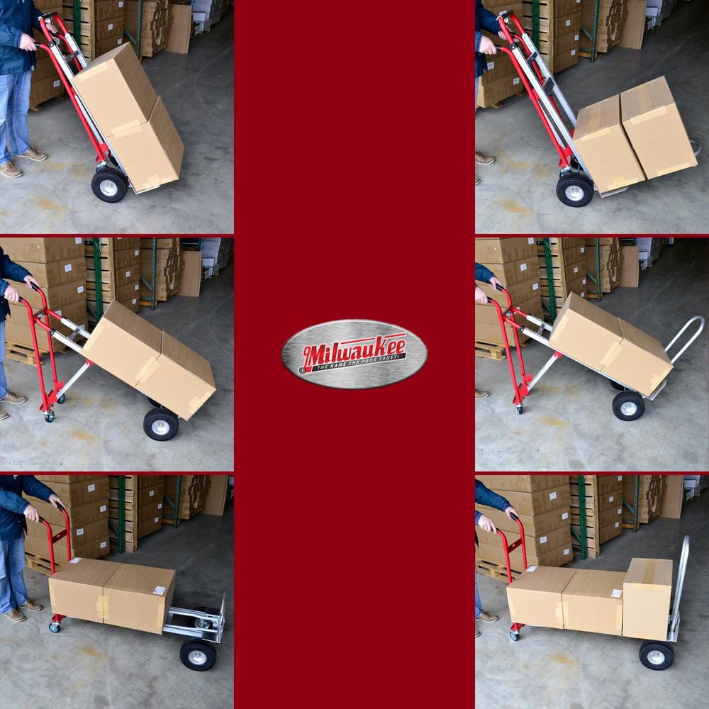 Milwaukee 1,000 lbs. Capacity 4-in-1 Hand Truck 60137