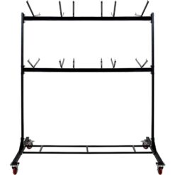 AdirOffice 600 lbs. Capacity 2-Tier Steel Folding Chair Cart 690-03