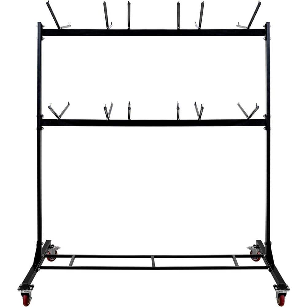 AdirOffice 600 lbs. Capacity 2-Tier Steel Folding Chair Cart 690-03
