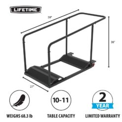 Lifetime 1-Tier Steel Table Cart 80339