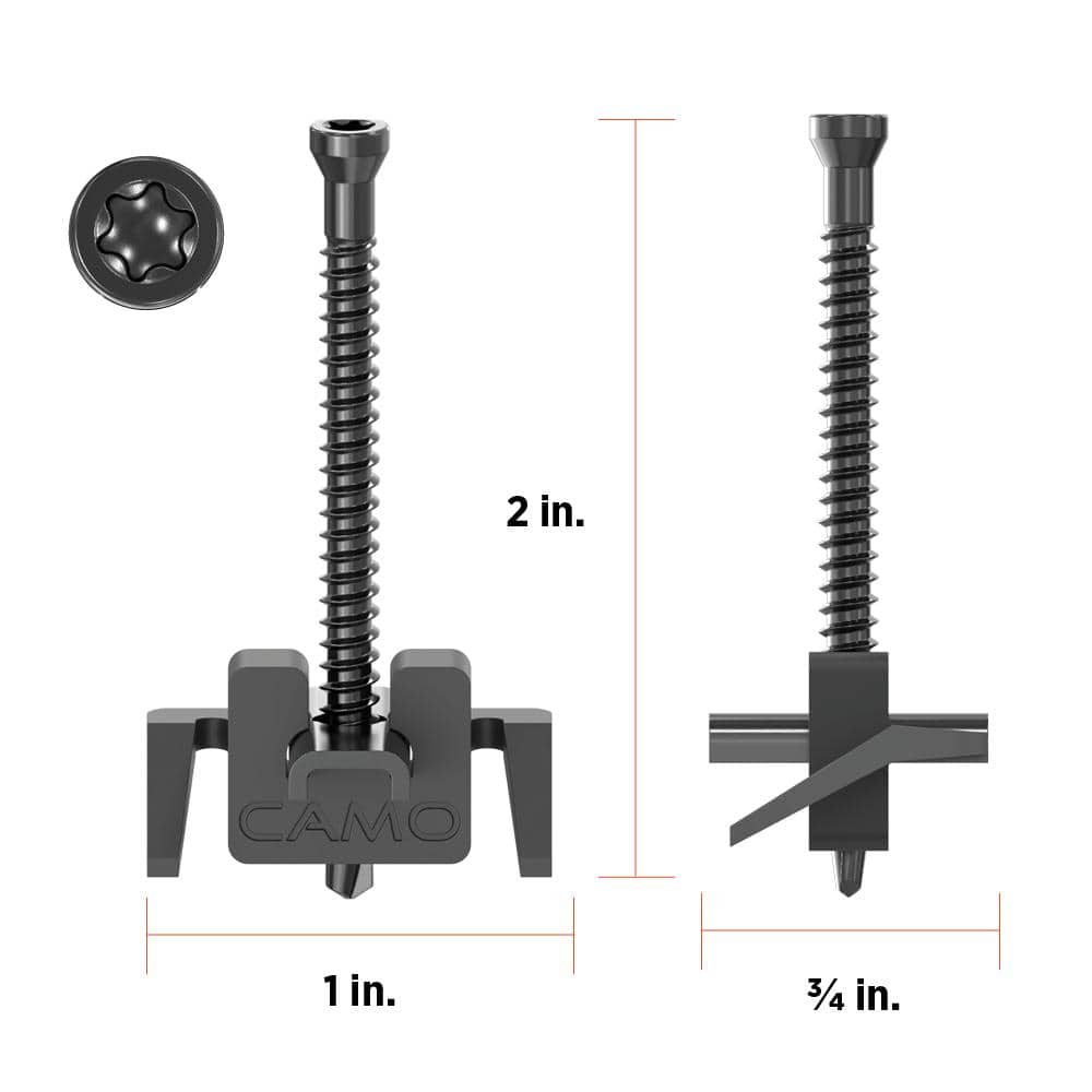 CAMO Wedgemetal Stainless Steel Hidden Deck Fastener Clip For Metal Framing (450-Count/250 sq. ft.) 0344679