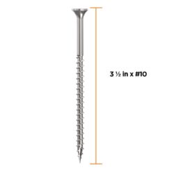 CAMO 3-1/2 in. #10 316 Stainless Steel Premium Star Drive Bugle-Head Deck Screws (1350-Count) 0348199S