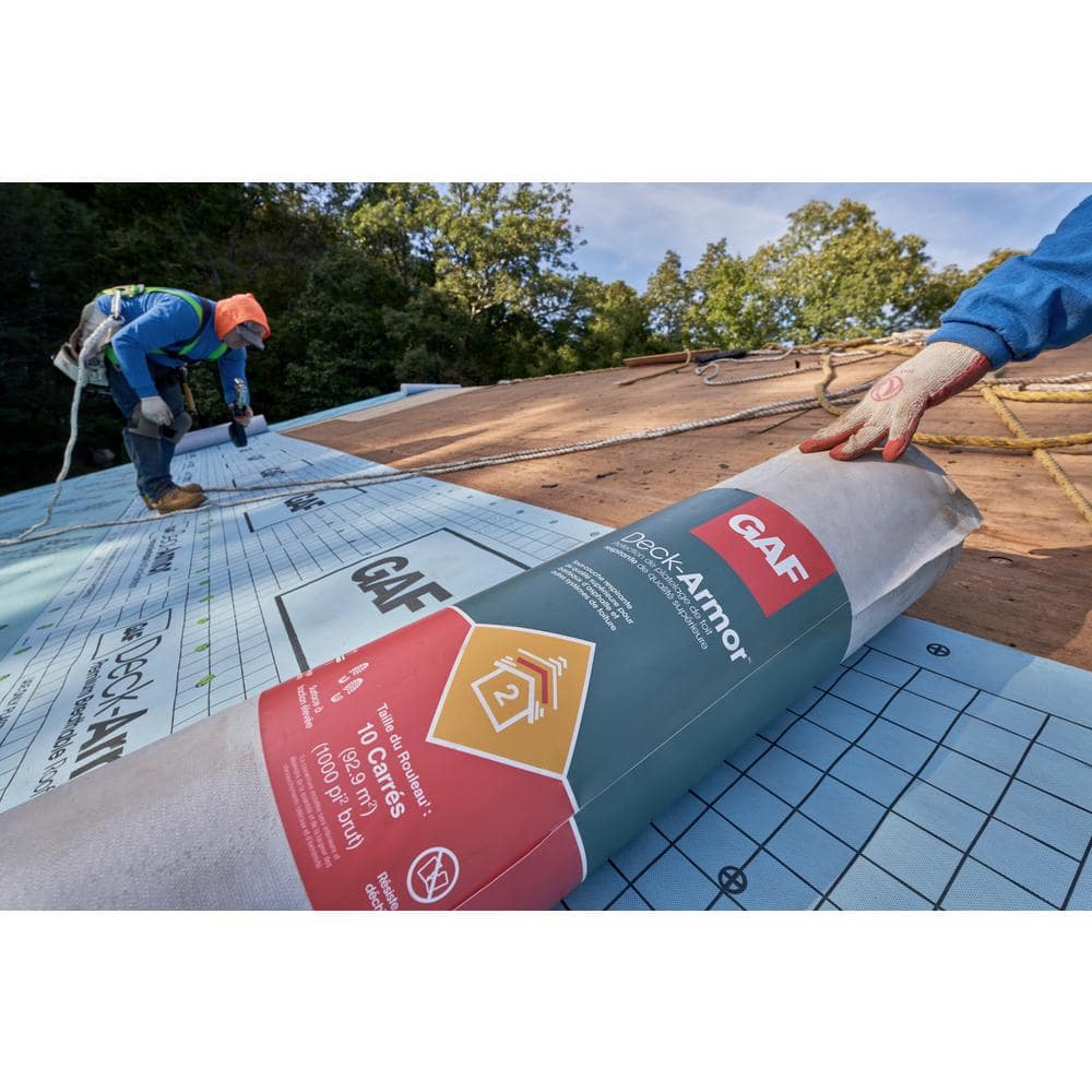 GAF Deck-Armor 1000 sq. ft Premium Breathable Synthetic Roofing Underlayment Roll 0907