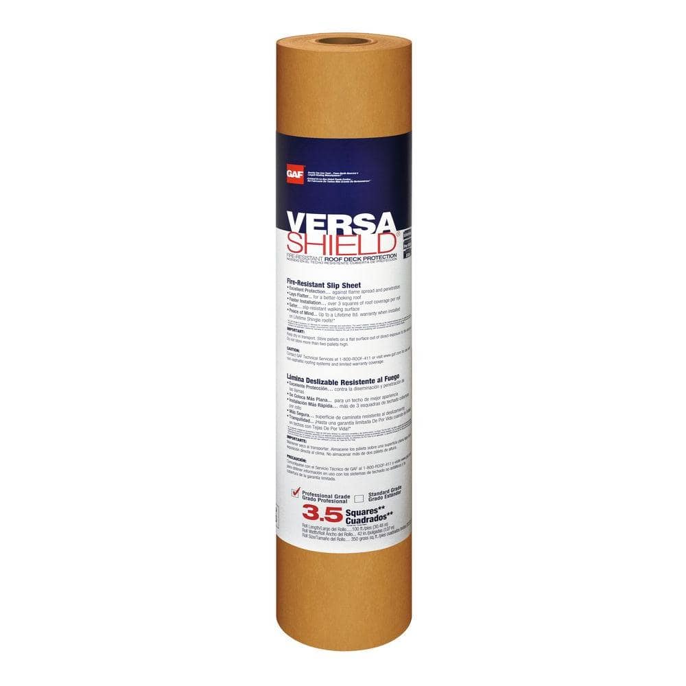 GAF VersaShield 350 sq. ft. Fire-Resistant Roofing Underlayment Roll 0904000