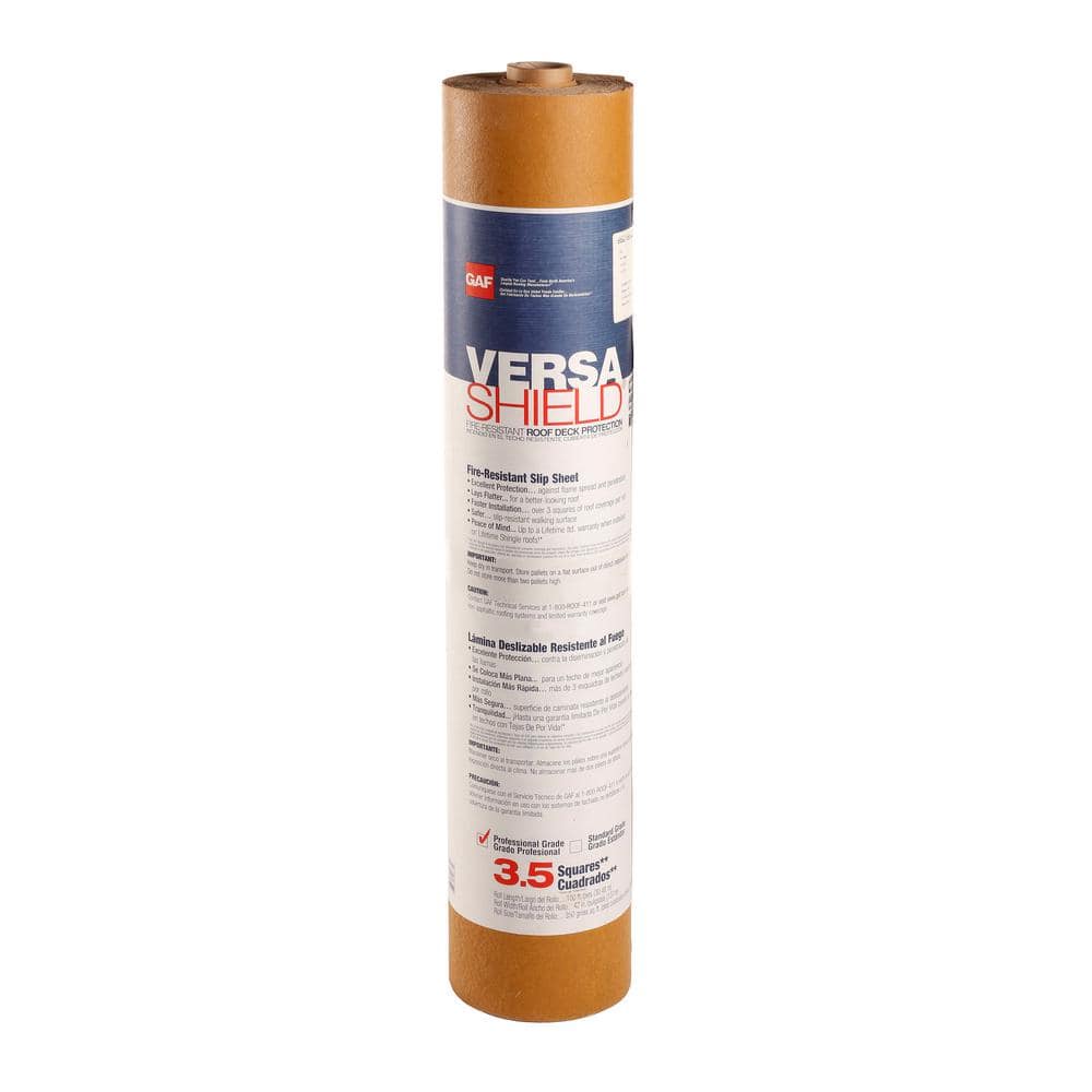 GAF VersaShield 350 sq. ft. Fire-Resistant Roofing Underlayment Roll 0904000