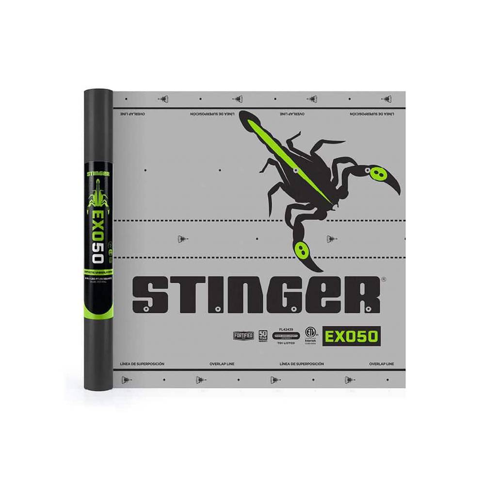 Stinger EXO50 1000 sq. ft. Premium Synthetic Roofing Underlayment Roll 0342975