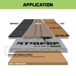 Stinger EXO50 1000 sq. ft. Premium Synthetic Roofing Underlayment Roll 0342975