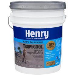 Henry 887G Tropi-Cool Gray 100% Silicone Reflective Roof Coating 4.75 gal. HE887G018