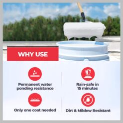 Lanco Siliconizer 1000 5 gal. 100% Silicone White Roof Sealer RC1062-2