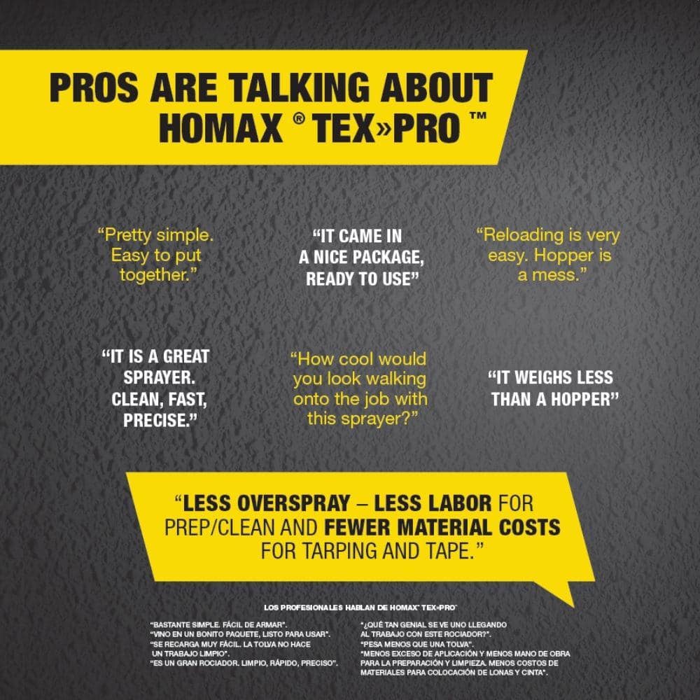 Homax TexPro Texture System Sprayer with Durable Carry Case TP01