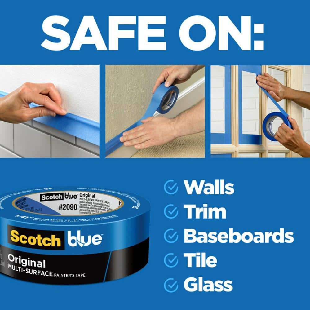 3M ScotchBlue 1.88 in. x 60 yds. Original Multi-Surface Painter's Tape (6-Pack) (Case of 6) 2090-48SC6