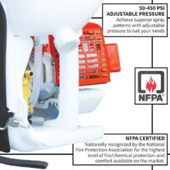 Tomahawk Power 5 Gal. Gas Power Backpack Sprayer with Fogging Attachment for Pesticide, Disinfectant and Fertilizer TPS25 + CG