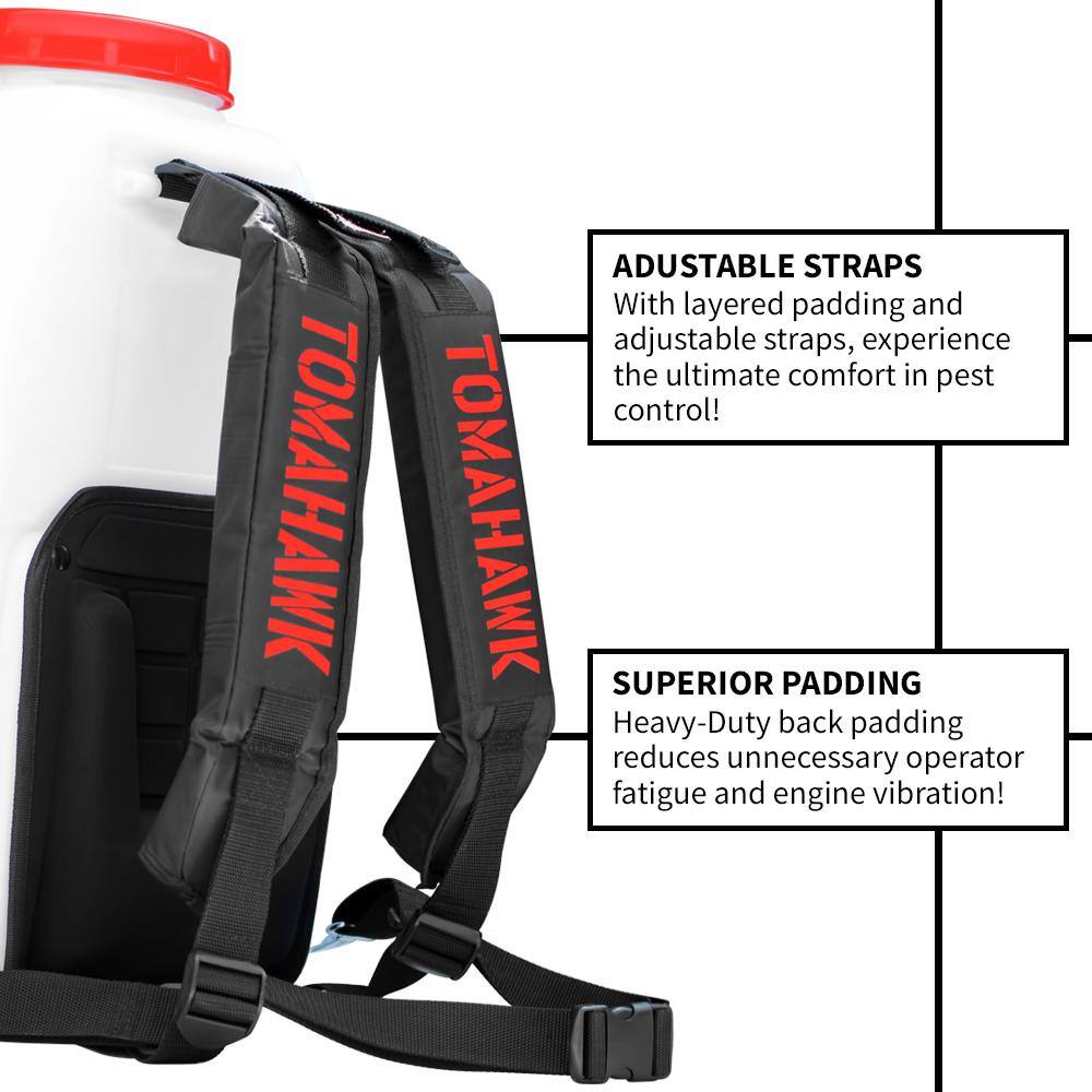 Tomahawk Power 5 Gal. Gas Power Backpack Sprayer with Fogging Attachment for Pesticide, Disinfectant and Fertilizer TPS25 + CG
