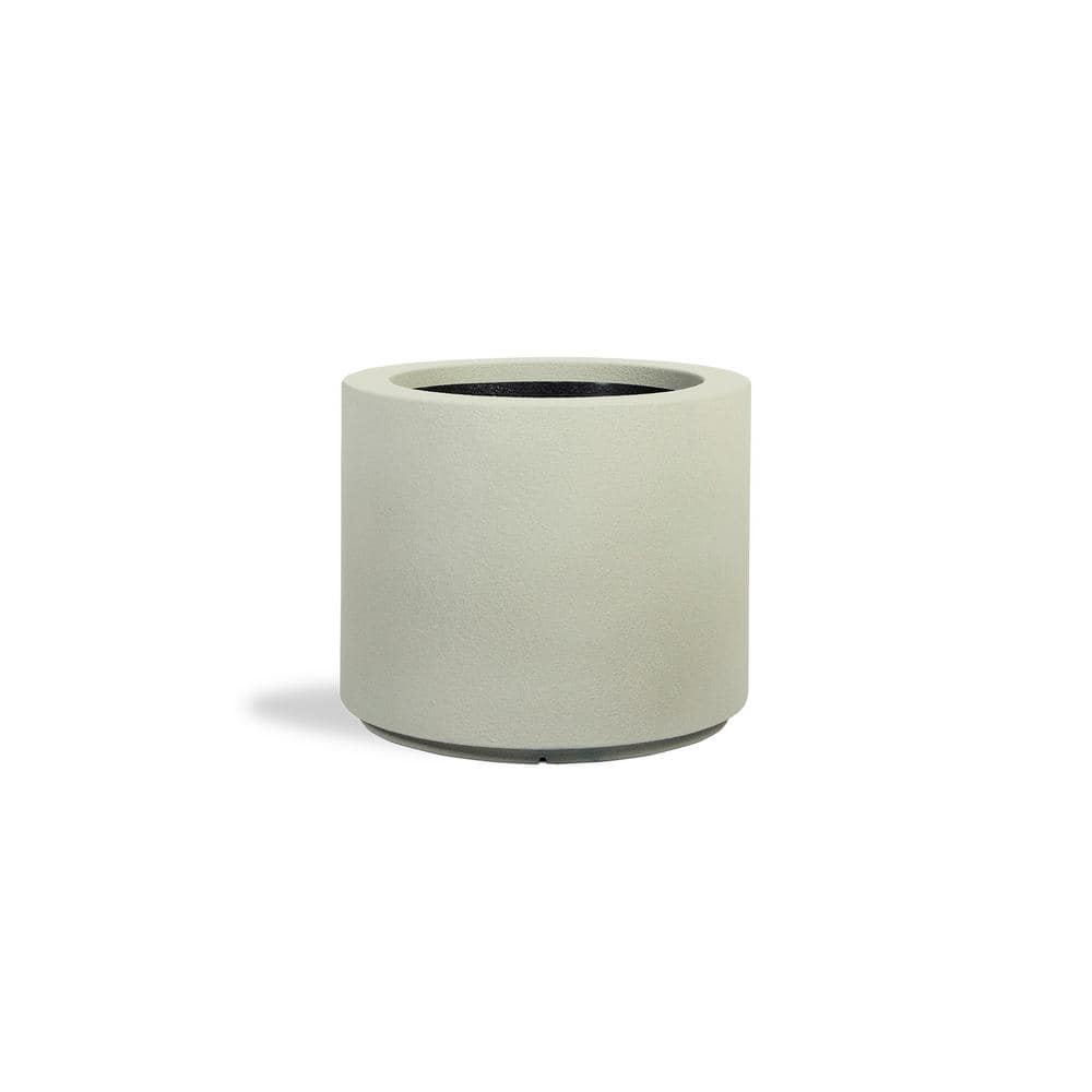 PolyStone Planters Baja Round 23 in. x 19 in. Greige Composite Planter 4009