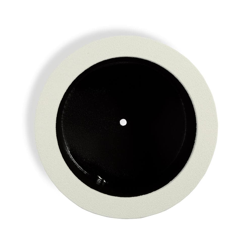 PolyStone Planters Baja Round 23 in. x 19 in. Greige Composite Planter 4009