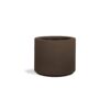 PolyStone Planters Baja Round 23 in. x 19 in. Chocolate Brown Composite Planter 4002