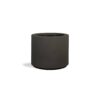 PolyStone Planters Baja Round 23 in. x 19 in. Slate Gray Composite Planter 4007
