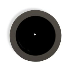PolyStone Planters Baja Round 23 in. x 19 in. Slate Gray Composite Planter 4007
