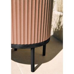 Veradek Demi 16 in. Raised with Stand Round Terracotta Plastic Planter with Black Stand (2 Pack) DMSTV16ABL-2PK