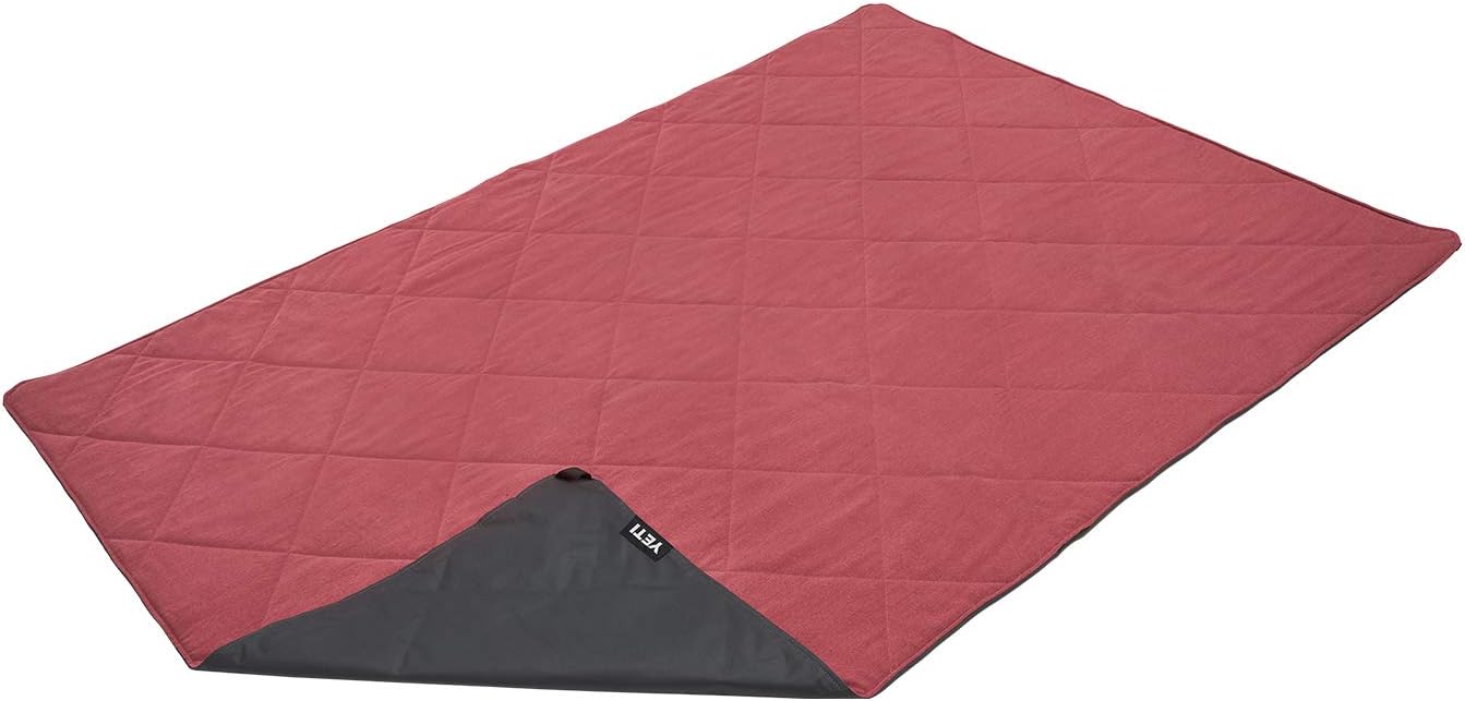 YETI Lowlands Blanket, Multi-Use Blanket with Travel Bag, Fireside Red