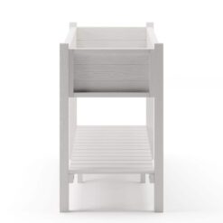 LUE BONA 48 in. x 18 in. x 30 in. White Raised Planter Boxes, Elevated Plastic Garden Bed Stand for Backyard, Patio, Balcony DPTHD230022-6
