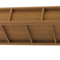 LUE BONA 48 in. x 18 in. x 30 in. Teak Raised Planter Boxes, Elevated Plastic Garden Bed Stand for Backyard, Patio, Balcony DPTHD230022-10