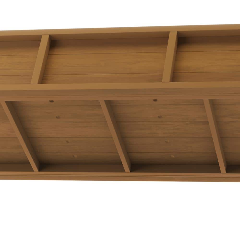 LUE BONA 48 in. x 18 in. x 30 in. Teak Raised Planter Boxes, Elevated Plastic Garden Bed Stand for Backyard, Patio, Balcony DPTHD230022-10