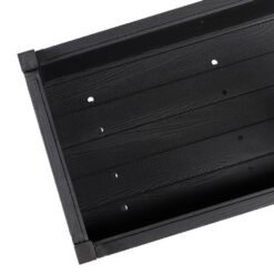 LUE BONA 48 in. x 18 in. x 30 in. Black Raised Planter Boxes, Elevated Plastic Garden Bed Stand for Backyard, Patio, Balcony DPTHD230022-7