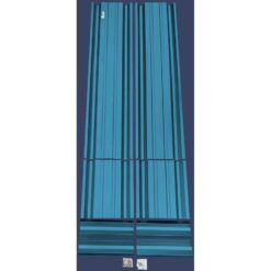 ALL METAL WORKS 24 inch by 72 inch Rectangle Hawaiian Blue Metal Planter Box PTTM2X6X18-HAWAIIANBLUE