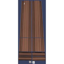 ALL METAL WORKS 24 inch by 72 inch Rectangle Cocoa Brown Metal Planter Box PTTM2X6X18-COCOABROWN