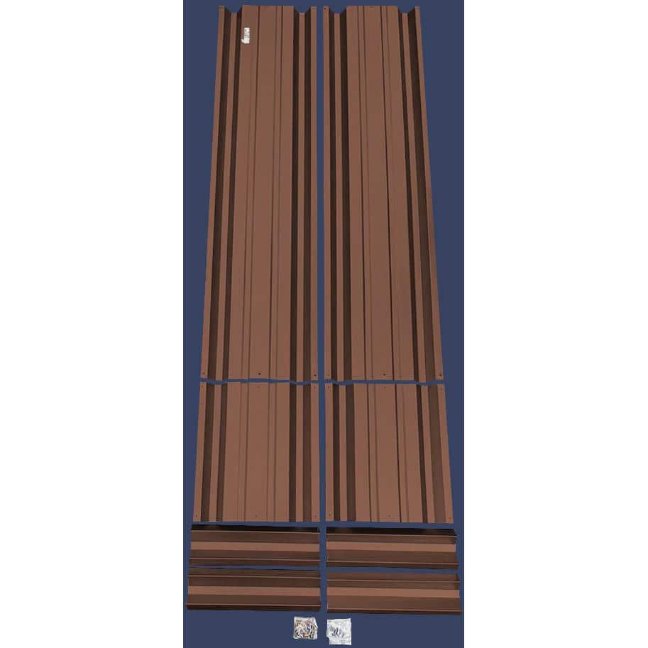 ALL METAL WORKS 24 inch by 72 inch Rectangle Cocoa Brown Metal Planter Box PTTM2X6X18-COCOABROWN