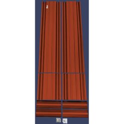 ALL METAL WORKS 24 inch by 72 inch Rectangle Barn Red Metal Planter Box PTTM2X6X18-BARNRED