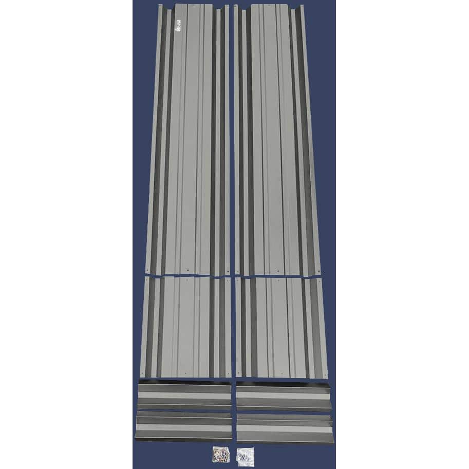 ALL METAL WORKS 24 inch by 72 inch Rectangle Charcoal Metal Planter Box PTTM2X6X18-CHARCOAL