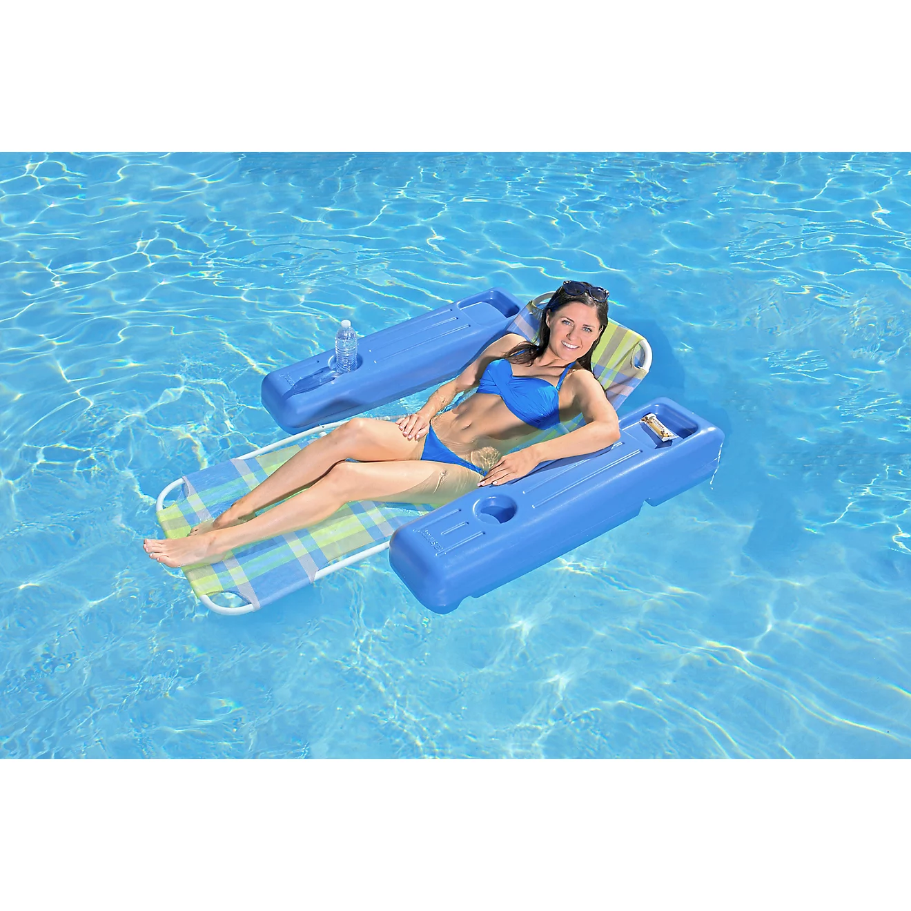 Poolmaster Caribbean Plaid Pool Float Lounge