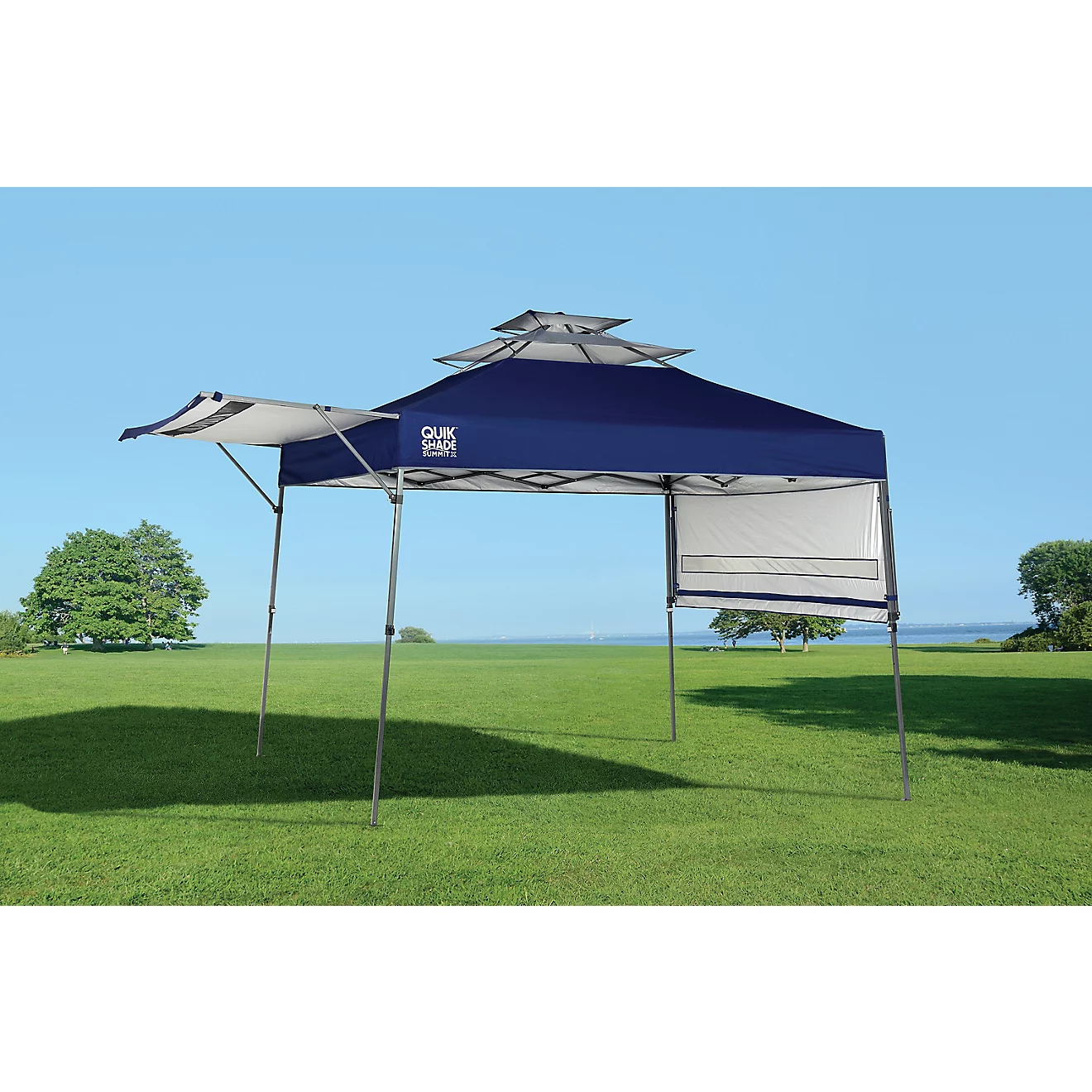 ShelterLogic Quik Shade Summit SX170 10 ft x 17 ft Straight-Leg Pop-Up Canopy, Blue