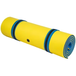 Aladdin 9ft x 6ft Floating Water Mat, Blue / Yellow