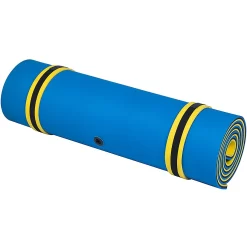 Aladdin 9ft x 6ft Floating Water Mat, Blue / Yellow