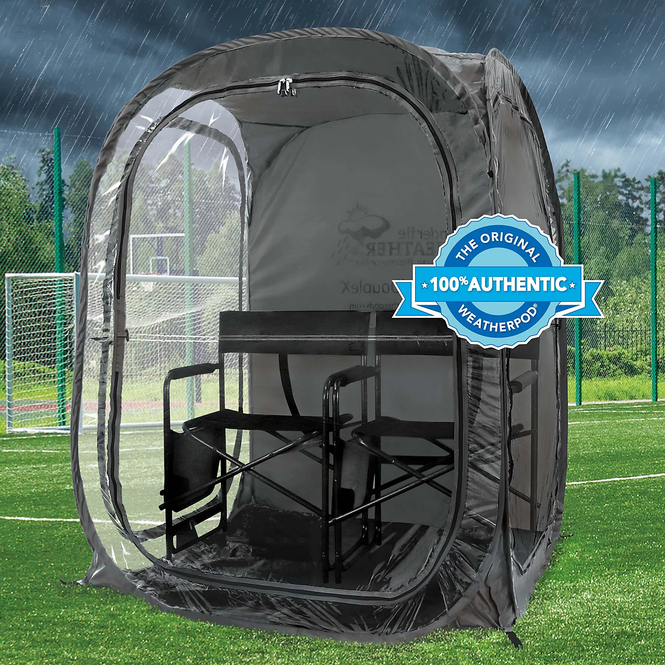 Under The Weather WeatherPod MyPod 2XL 2-Person Pop Up Tent, Black