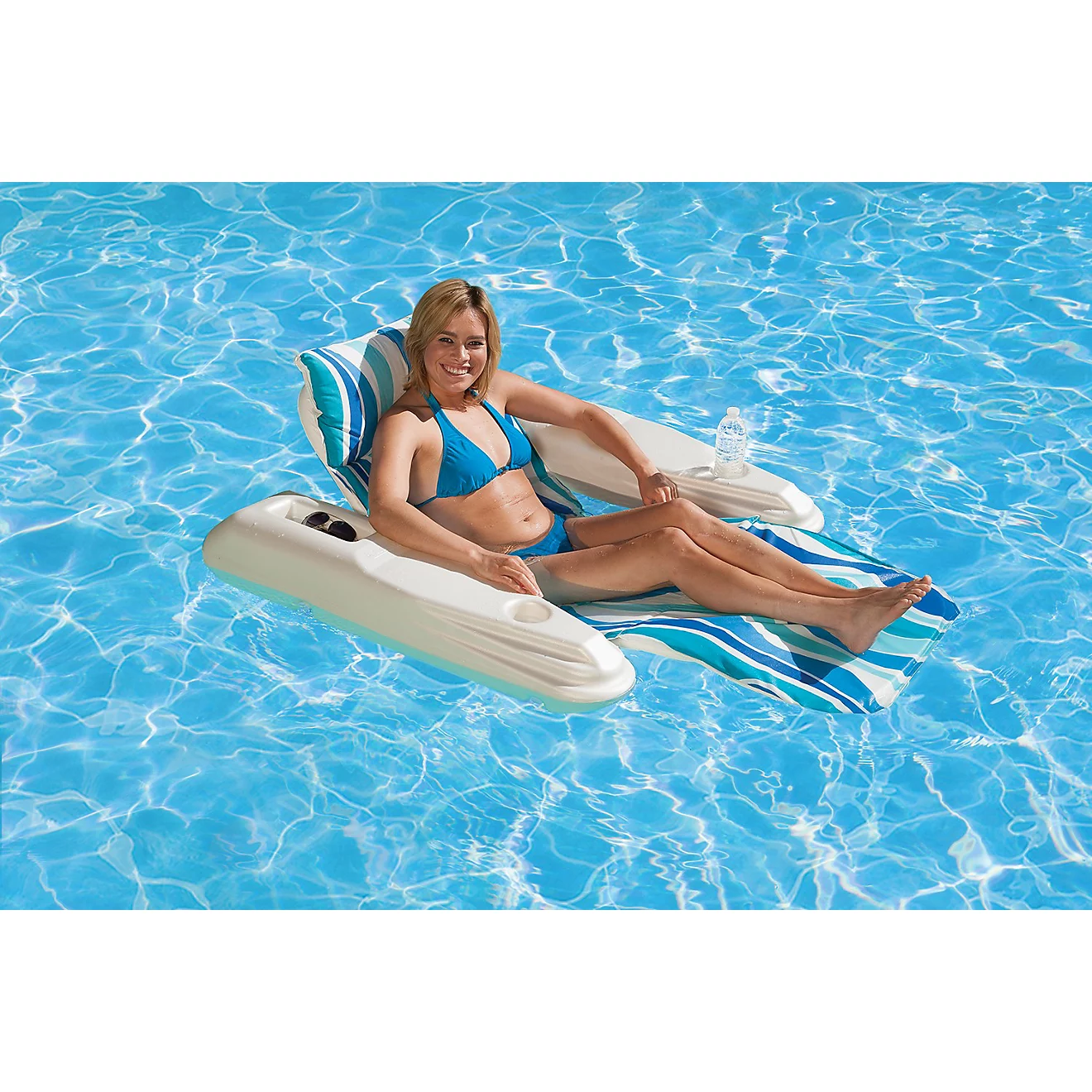 Rio Blue Currents Adjustable Pool Float Chaise Lounge