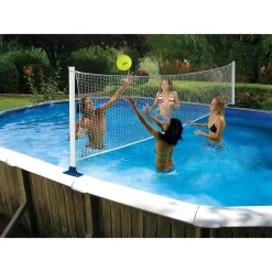 Poolmaster Above-Ground Poolside Basketball/Volleyball Game Combo