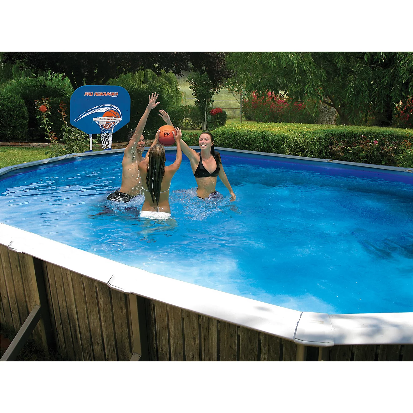 Poolmaster Above-Ground Pro Rebounder Poolside Basketball Game