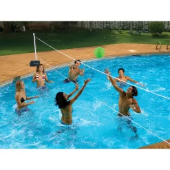 Poolmaster Splashback Poolside Basketball and Volleyball Game Combo